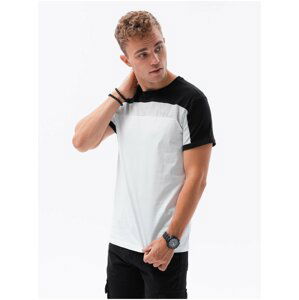 Černo-bílé pánské tričko Ombre Clothing