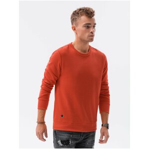 Červená pánská basic mikina Ombre Clothing