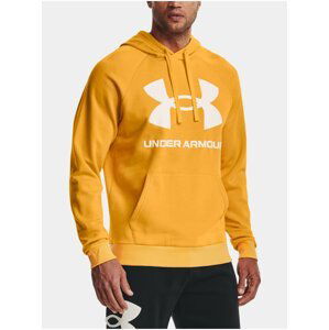 Žlutá pánská sportovní mikina s kapucí Under Armour Rival Fleece Big Logo