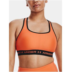 Oranžová dámská sportovní podrpsenka Under Armour  Crossback Mid Bra