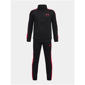 Černá klučičí sportovní tepláková souprava Under Armour Knit Track Suit