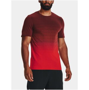 Červené pánské sportovní tričko Under Armour Seamless LUX