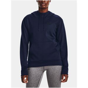 Tmavě modrá dámská sportovní mikina s kapucí Under Armour Fleece LC