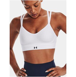 Bílá dámská sportovní podprsenka Under Armour Infinity Low Strappy