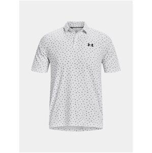 Bílé pánské vzorované polo tričko Under Armour