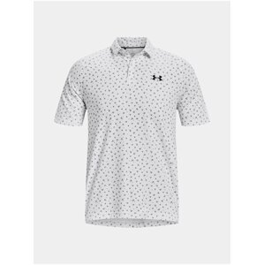 Bílé pánské vzorované polo tričko Under Armour