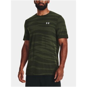 Zelené pánské vzorované sportovní tričko Under Armour