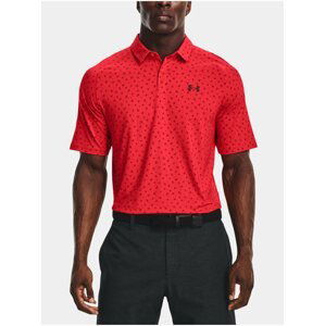 Červené pánské vzorované polo tričko Under Armour