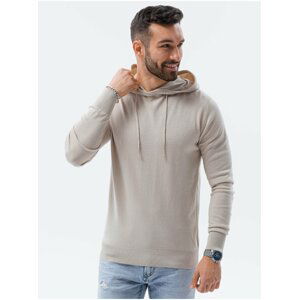 Světle šedý pánský svetr Ombre Clothing