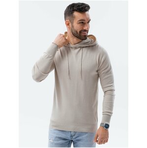 Světle šedý pánský svetr Ombre Clothing