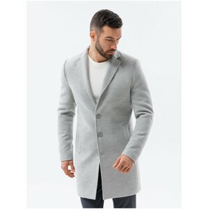 Šedý pánský lehký kabát Ombre Clothing