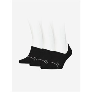 Sada tří párů černých dámských ponožek Calvin Klein