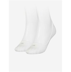 Sada dvou párů bílých dámských ponožek Calvin Klein