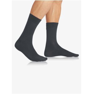 Tmavě šedé pánské ponožky Bellinda GENTLE FIT SOCKS