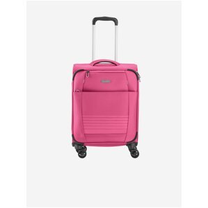 Růžový cestovní kufr Travelite Seaside S