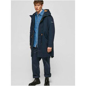 Tmavě modrá pánská parka Pepe Jeans Jensen