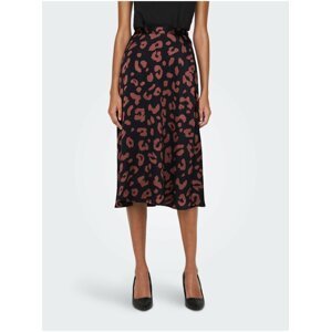 Růžovo-černá dámská vzorovaná sukně JDY Fifi