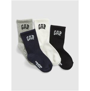 Barevné dětské ponožky s logem GAP, 4 páry