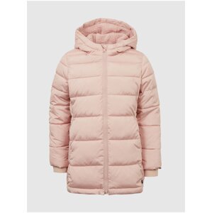 Růžová dívčí zimní bunda s kapucí GAP