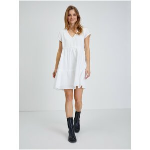 Bílé dámské basic šaty ORSAY