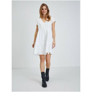 Bílé dámské basic šaty ORSAY