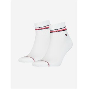 Sada dvou párů bílých pánských ponožek Tommy Hilfiger