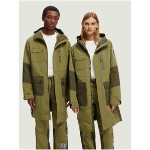 Khaki unisex parka Scotch & Soda