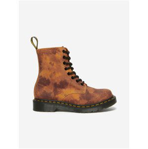 Oranžové dámské kotníkové kožené boty Dr. Martens 1460 Pascal 8 Eye Boot