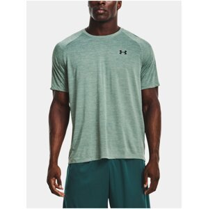 Zelené pánské sportovní žíhané tričko Under Armour UA Tech 2.0 SS Tee