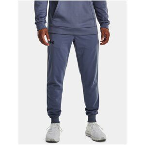 Fialovošedé pánské tepláky Under Armour UA Armour Fleece Joggers