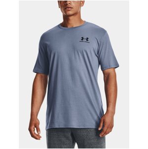 Šedofialové pánské tričko Under Armour UA SPORTSTYLE LC SS