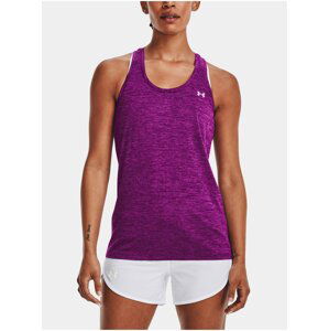 Fialové dámské tílko Under Armour Tech Tank - Twist