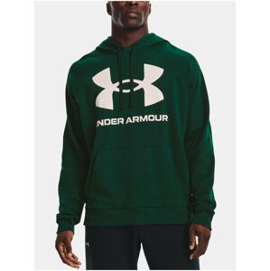 Zelená pánská mikina Under Armour UA Rival Fleece Big Logo HD