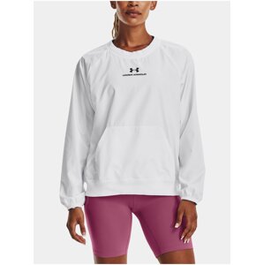 Bílá dámská mikina Under Armour UA Rush Woven Crew