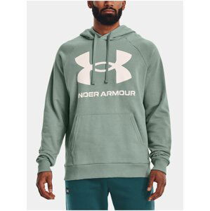 Světle zelená pánská mikina Under Armour UA Rival Fleece Big Logo HD