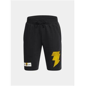 Černé klučičí kraťasy Under Armour Pjt Rock BA Rvl Terry Short