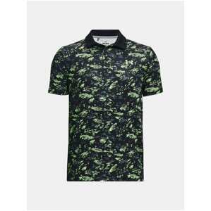 Černo-zelené klučičí vzorované polo tričko Under Armour UA Perf Paradise Printed P