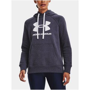 Šedá dámská mikina s kapucí Under Armour Rival Fleece Logo Hoodie