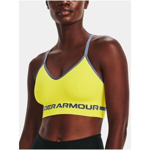 Žlutá sportovní podprsenka Under Armour UA Seamless Low Long Bra