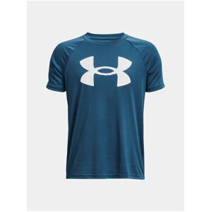 Modré klučičí sportovní tričko Under Armour UA Tech Big Logo SS