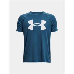 Modré klučičí sportovní tričko Under Armour UA Tech Big Logo SS