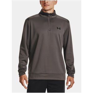 Hnědá pánská mikina Under Armour UA Armour Fleece 1/4 Zip