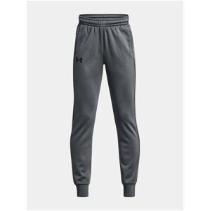 Šedé klučičí tepláky Under Armour UA Armour Fleece Joggers