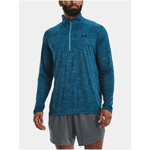 Modré pánské tričko Under Armour UA Tech 2.0 1/2 Zip