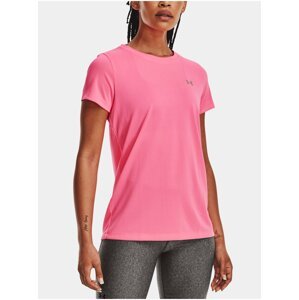 Růžové dámské tričko Under Armour Tech SSC - Solid