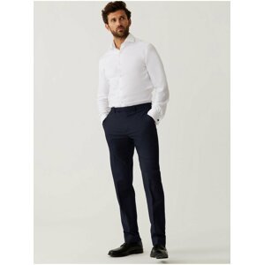 Tmavě modré pánské formální kalhoty Marks & Spencer