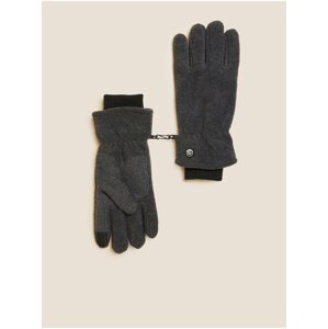 Tmavě šedé dámské zimní rukavice Marks & Spencer
