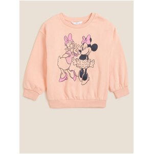 Meruňková holčičí mikina Marks & Spencer Myška Minnie™