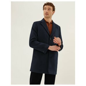 Tmavě modrý pánský kabát Marks & Spencer