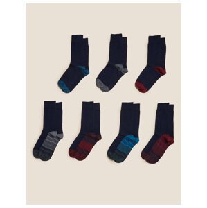 Sada sedmi párů pánských ponožek v tmavě modré barvě s technologií Cool & Fresh™ Marks & Spencer
